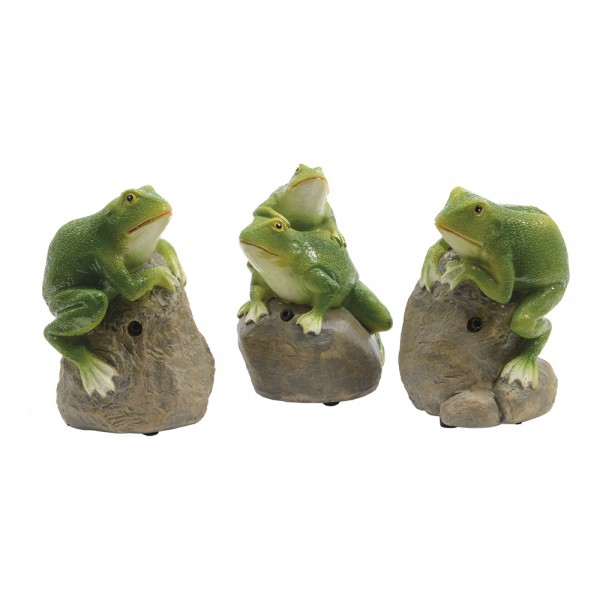 Rana con sensor y sonido 3 modelos surtidos 8x7.4x11.5cm euro/u