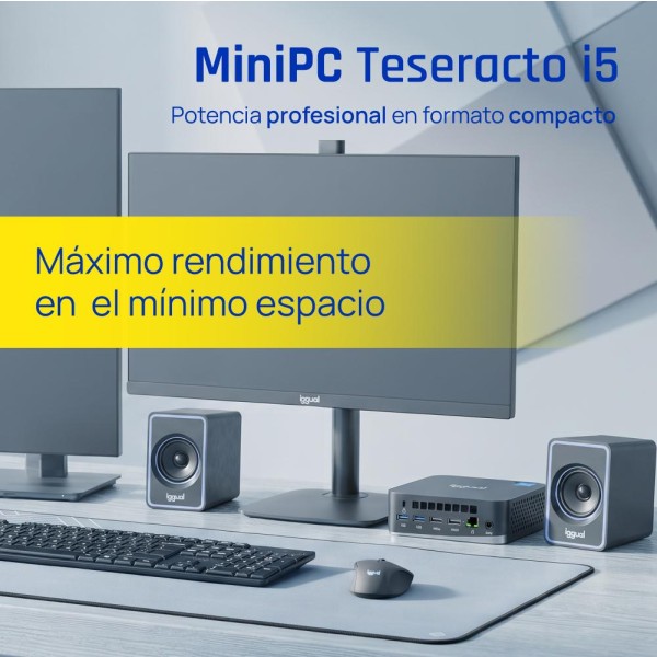 Iggual mini pc teseracto i5 1235u 8+256 2hdmi w11p